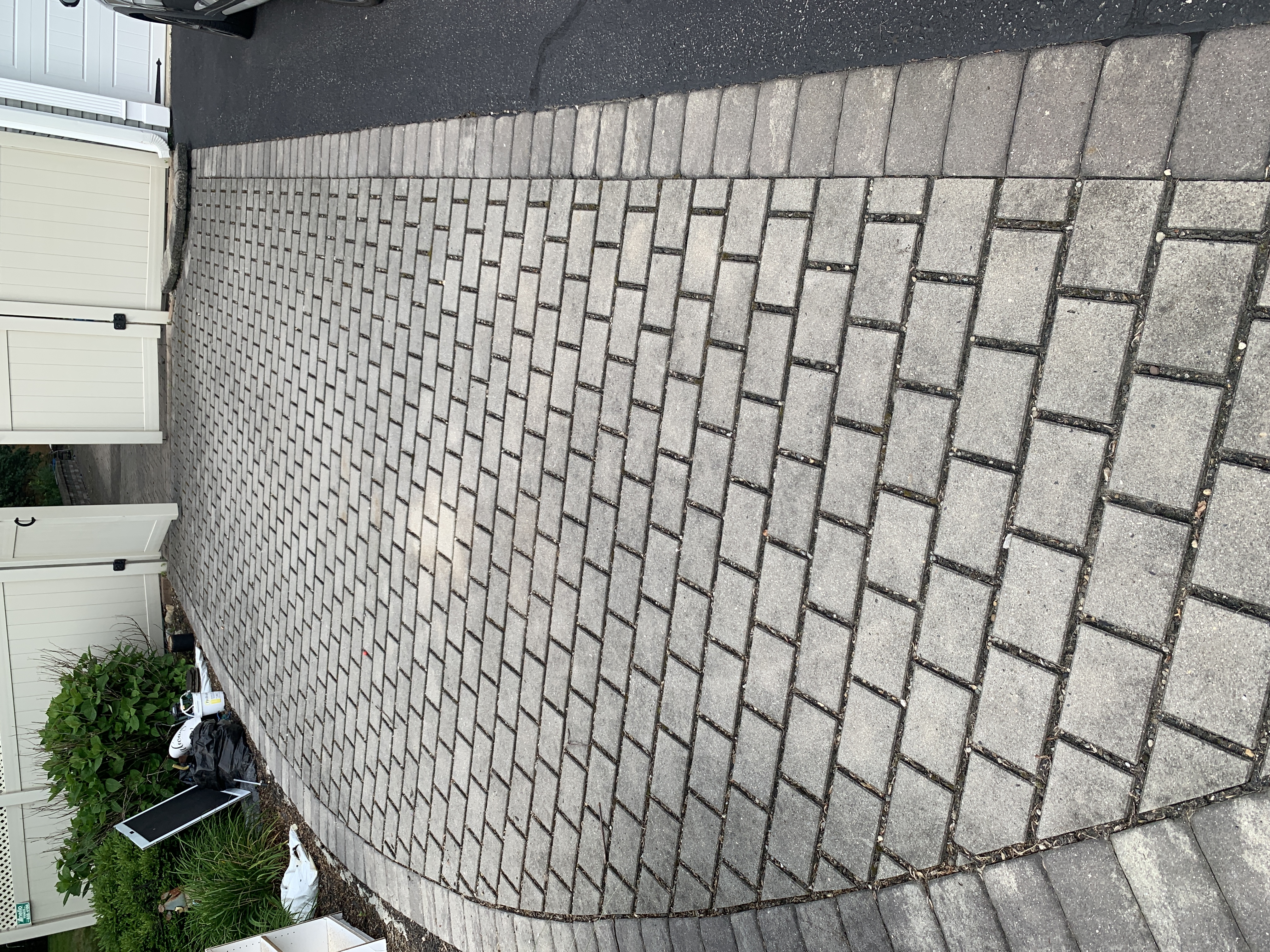 Driveway in need of pressure washing